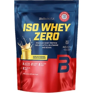 BioTech USA Iso Whey Zero Crema de Caramelo Catalán 454 g