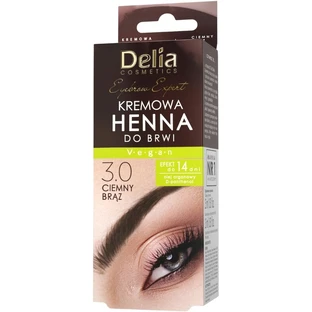 DELIA HENNA Augenbrauencreme 3.0 Dunkelbraun mit Öl ...