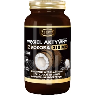 Asepta Activated charcoal 310 mg 120 capsules