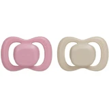 B.BOX chupete bebé 6m+ Rosa/Crema 2 piezas