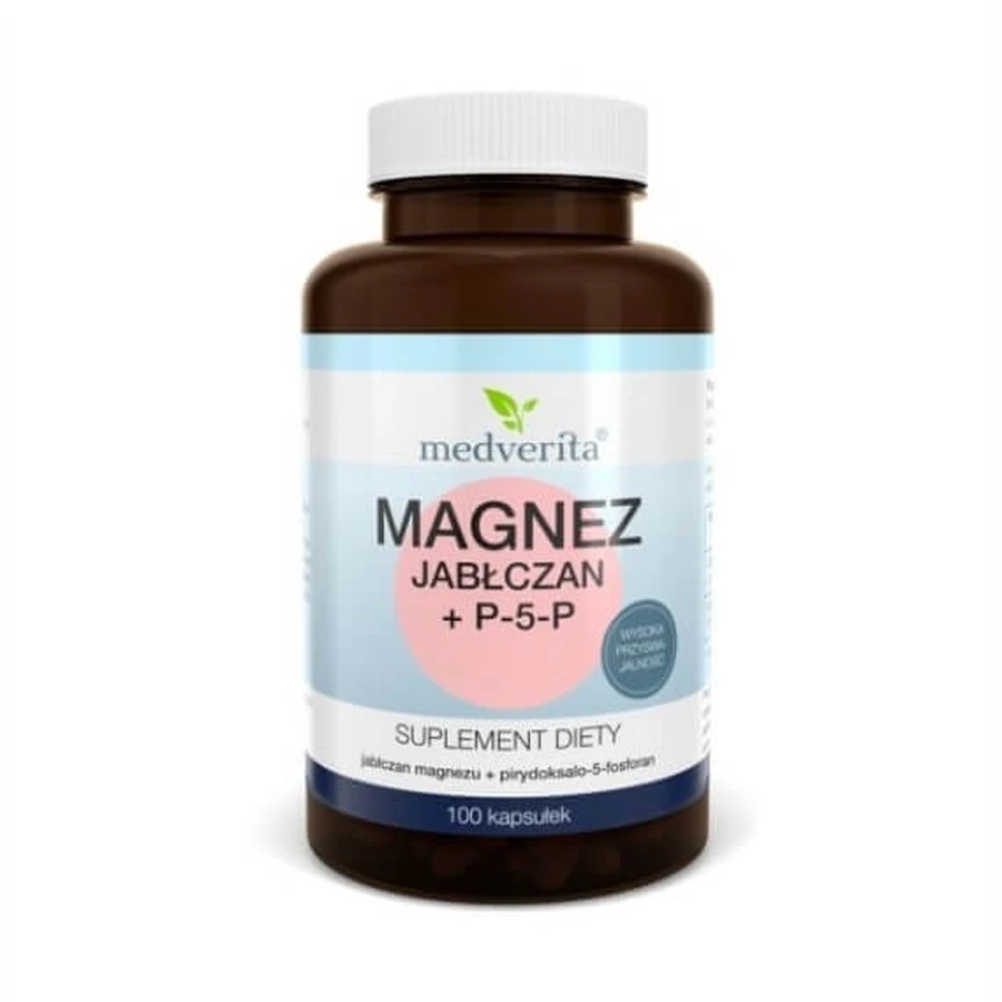Medverita Malate de magnésium + P-5-P 100 gélules