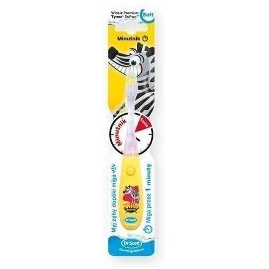 Dr. Scott Children's toothbrush with timer yellow