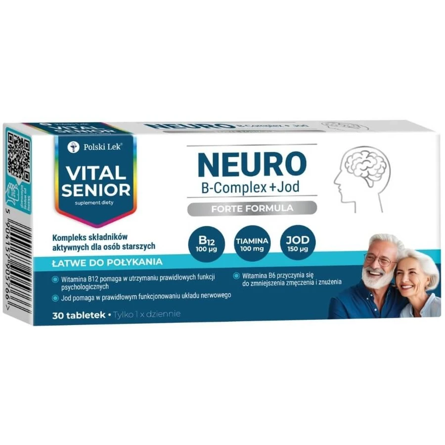 Vital Senior Neuro B-Complex + Iodine 30 tablets.