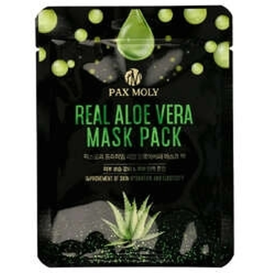 PAX MOLY Real Aloe Vera Mask Pack Feuchtigkeitsspendende und beruhigende Maske ...