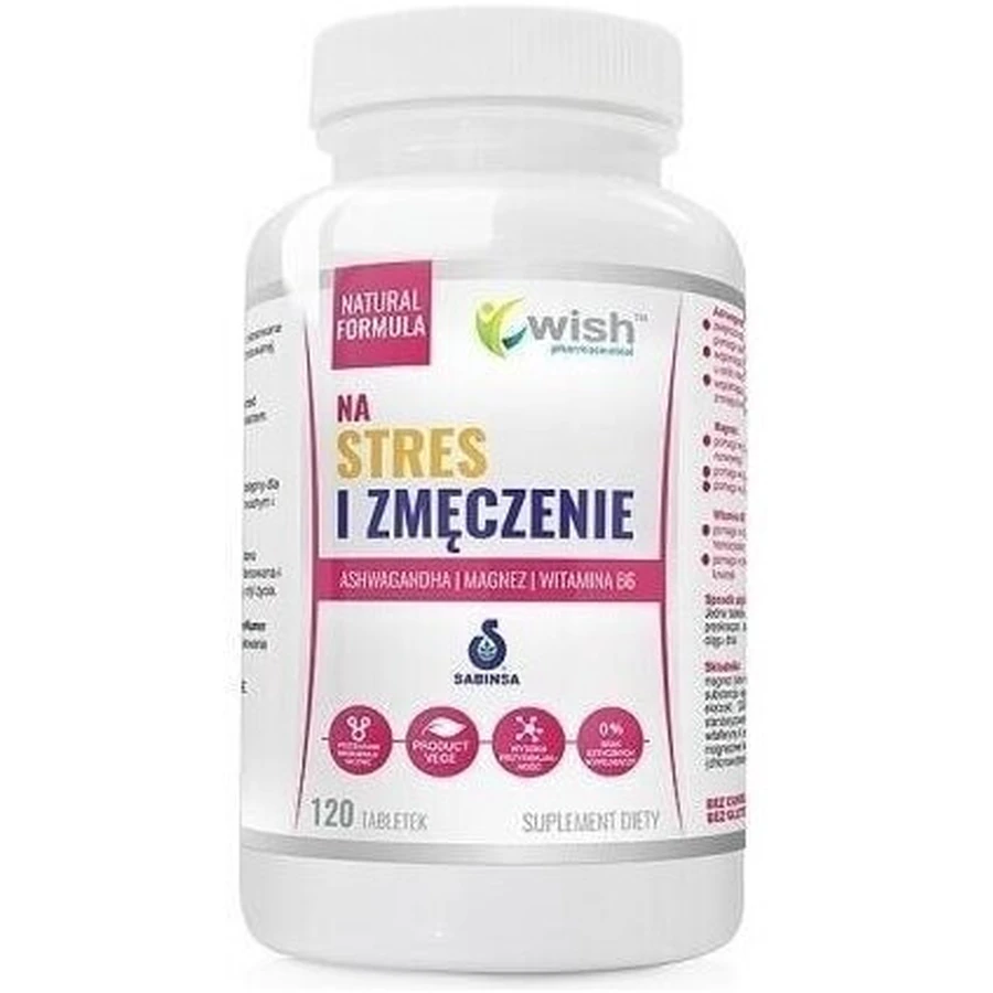 Wish pentru stres și oboseală 120 comprimate