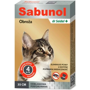 Sabunol GPI flea collar for cat 35 cm reflective
