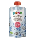 Salvest Ponn Bio Haferflocken mit Pflaume, schwarzer Johannisbeere und ...