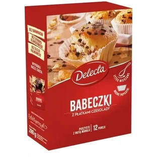 Delecta Cupcakes avec flocons de chocolat 280 g