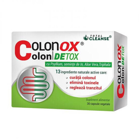 Colon Detox Colonox, 30 gélules, Cosmopharm