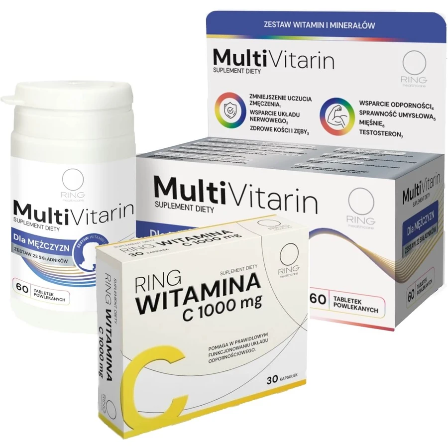 Ring Vitamine C 1000 mg 60 gélules + Ring MultiVitarin pour ...