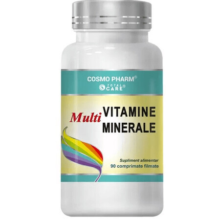 Multivitamines et multiminéraux, 90 comprimés, Cosmopharm