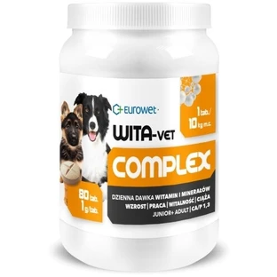 Vita-Vet Complex Ergänzungsfuttermittel für Hunde 80 Tabletten