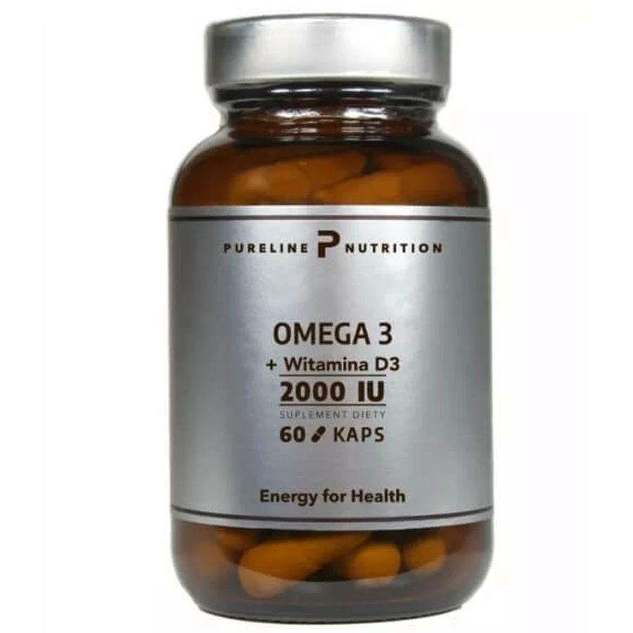 Pureline Nutrition Omega 3+ Vitamina D3, 60 capsule