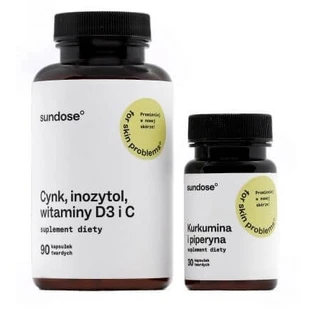 Sundose Para Problemas de Piel Curcumina y Piperina Set 30 ...