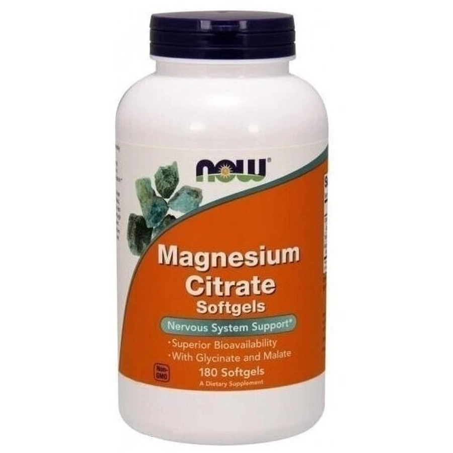 NOW FOODS Magnesiumcitraat 180 capsules.