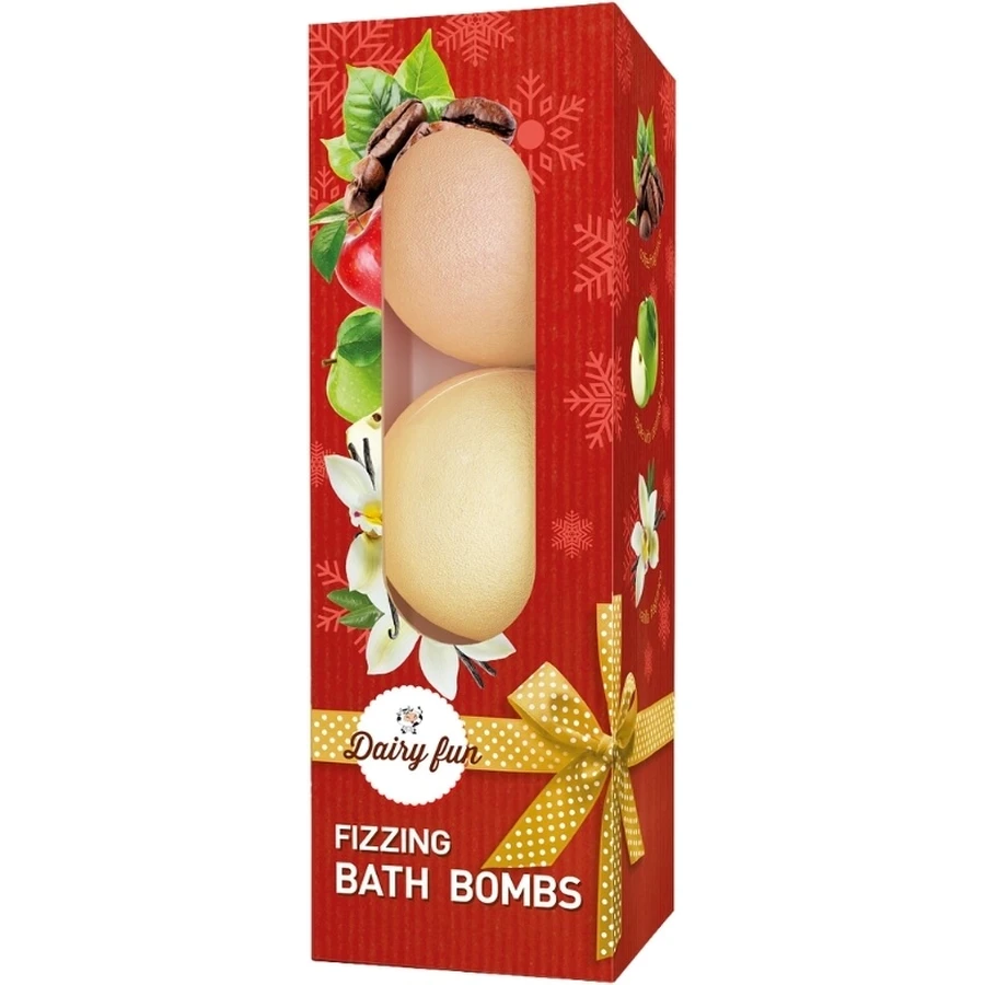DELIA Boule de bain X-MASS à base de produits laitiers vanille, café, ...