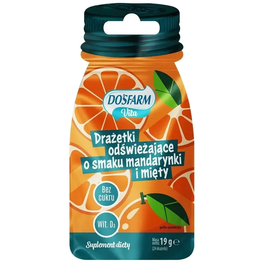 Dosfarm Vita Dragees rafraîchissantes aromatisées à la mandarine et ...