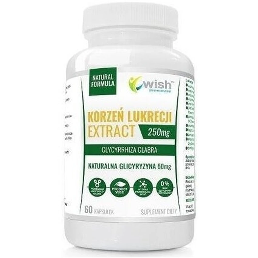 Wish Extracto de Raíz de Regaliz 60 cápsulas.