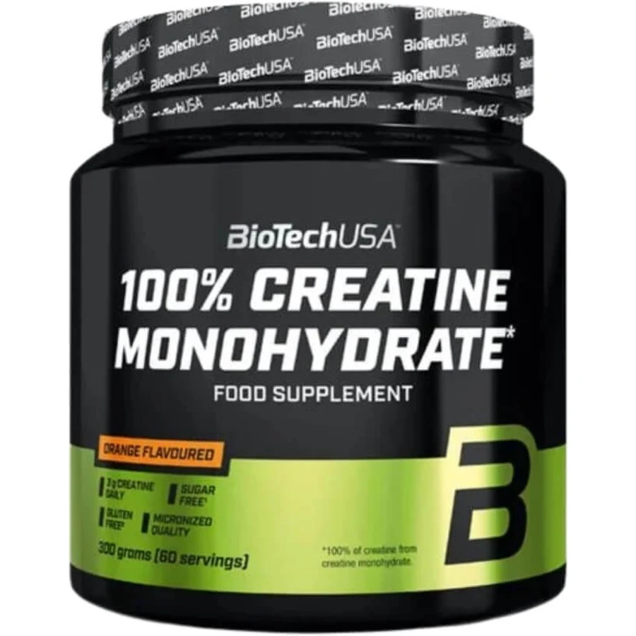 BioTech USA Creatine Monohydrate 100% Orange 300 g