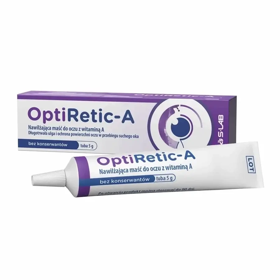 OptiRetic-A Nawilżająca maść do oczu 5 g: ceny i cechy