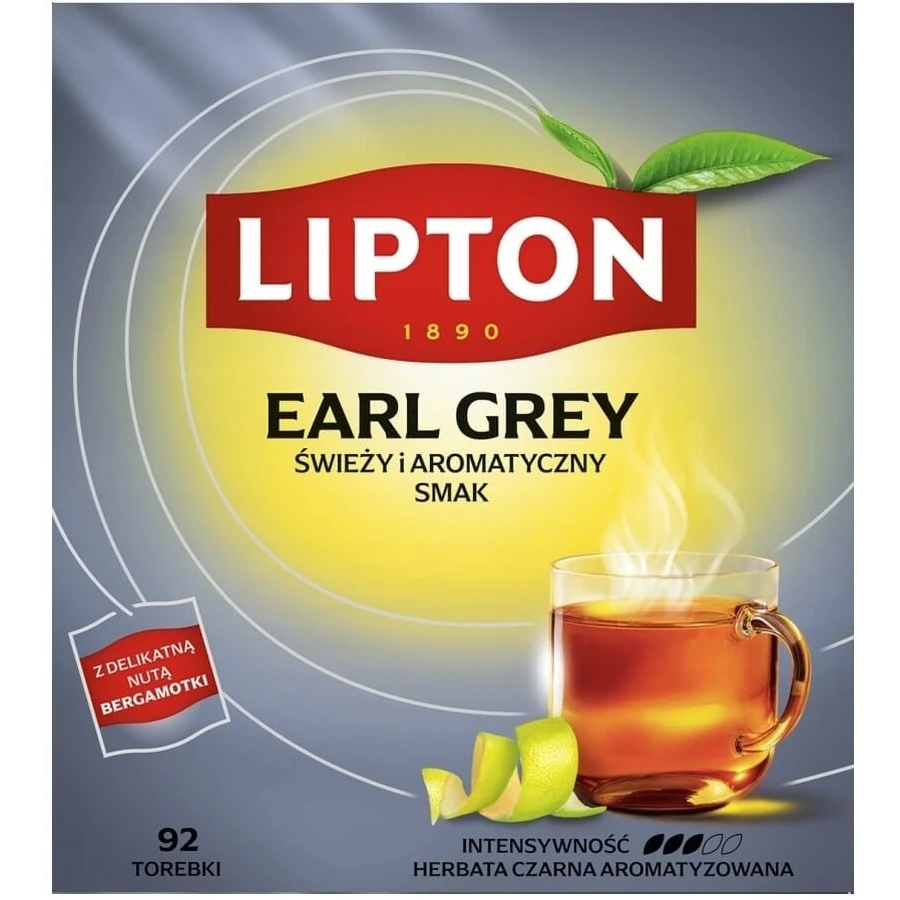 Lipton EARL GREY schwarzer Tee 92 Beutel
