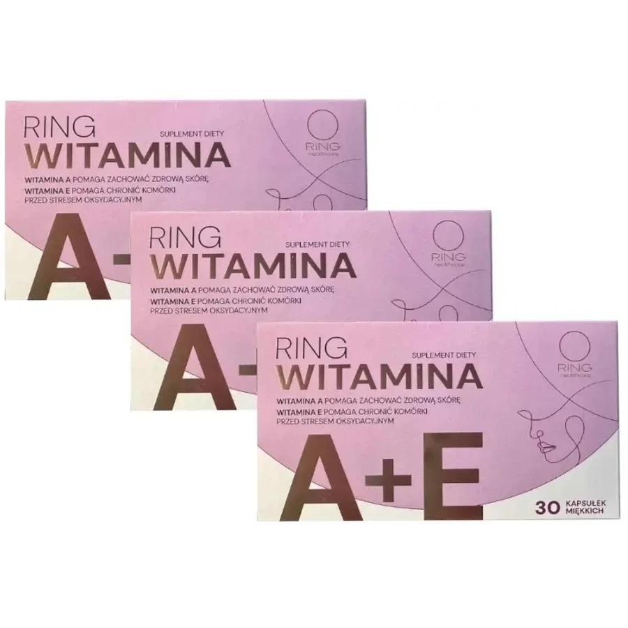 Ring Vitamin A + E 30 capsules Multipack x 3