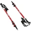 Abisal Aluminium Trekkingstokken Rood 63-135 cm.