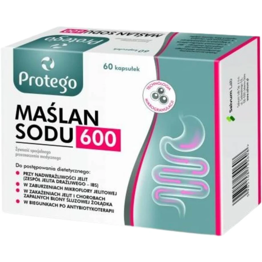 Protego Natriumbutyraat 600 60 capsules
