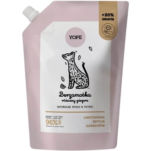 YOPE Flüssigseife Bergamotte Rosa Pfeffer Nachfüllpackung 600 ml