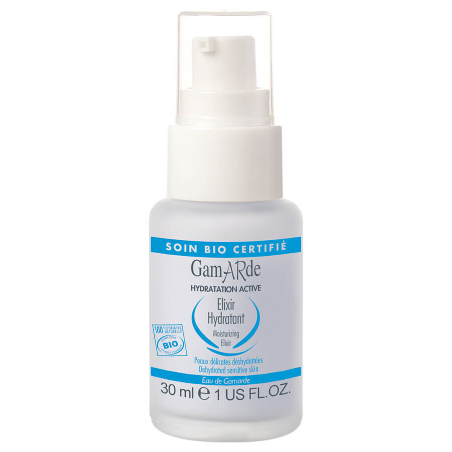 Biologische vochtinbrengende crème elixer voor de teint, 30 ml, Gamarde