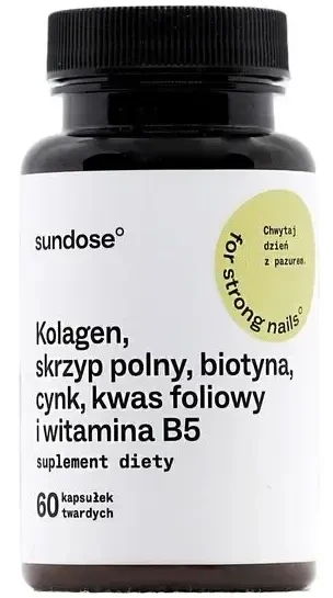 Sundose Voor Sterke Nagels, 60 capsules.