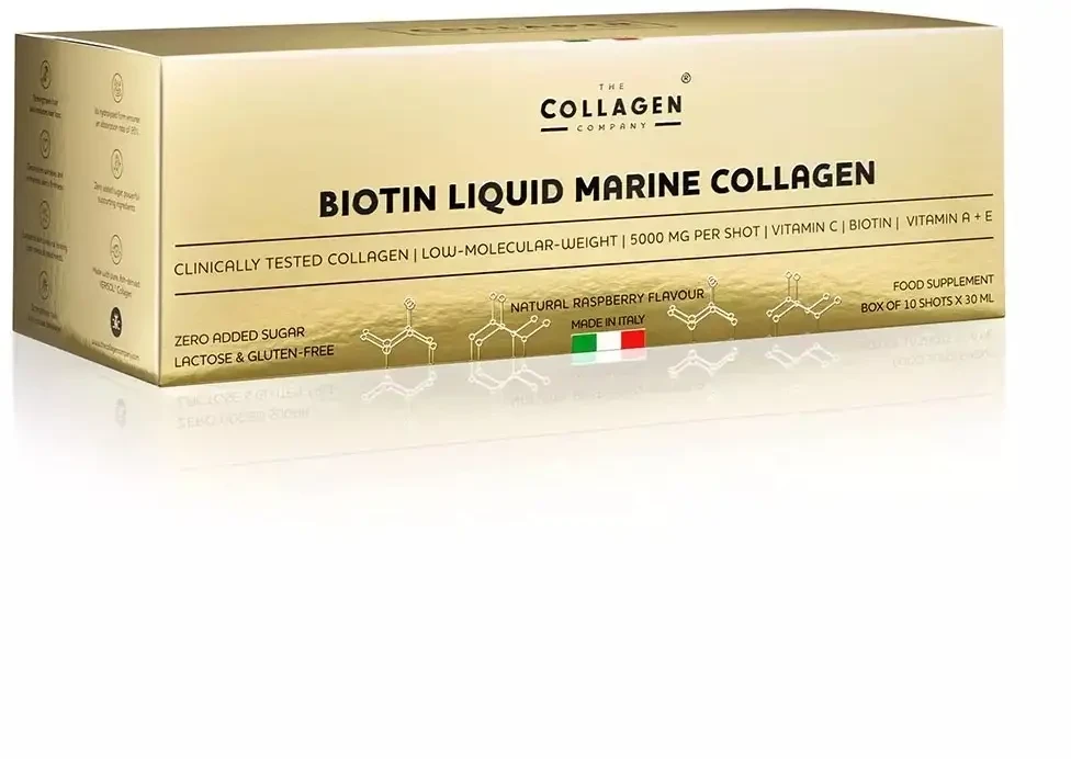 De Collageen Liquid Marine Collageen x Pure Biotine smaak ...