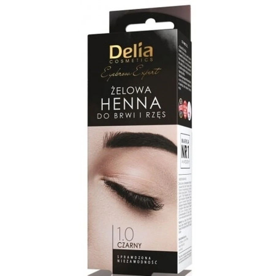 DELIA Henna żelowa do brwi i rzęs czarna 15 ml: ceny i cechy