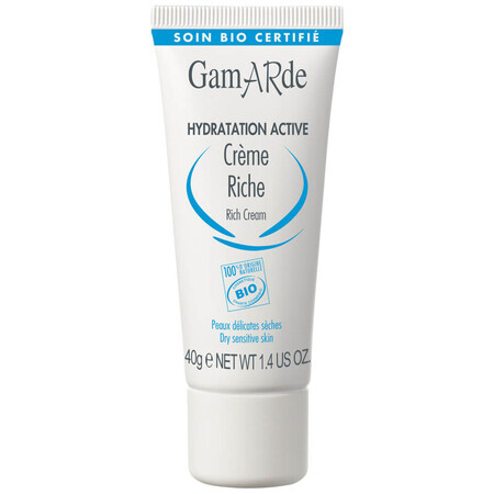 Crème hydratante bio, 40 g, Gamarde