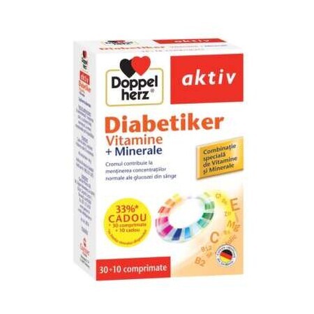 Doppelherz Diabetiker (vitamine) X 30Ttb +10 Ttablet Gift