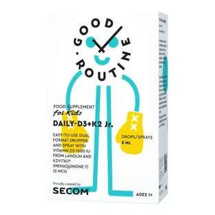 Daily Vitamina D3 + K2 Buena Rutina Jr, 30 cápsulas blandas, Secom