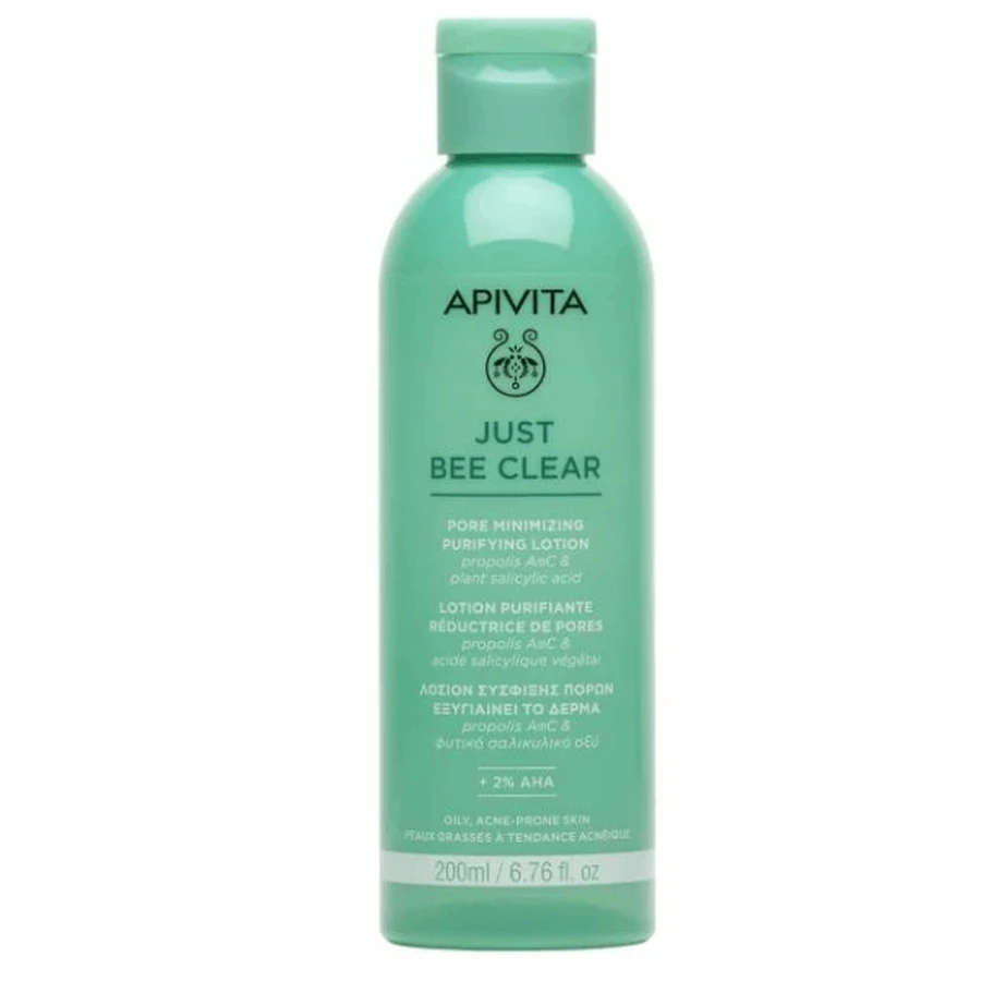 Apivita | Just Bee Clear Loțiune de întărire a porilor cu propolis AmC și acid salicilic vegetal | 200ml