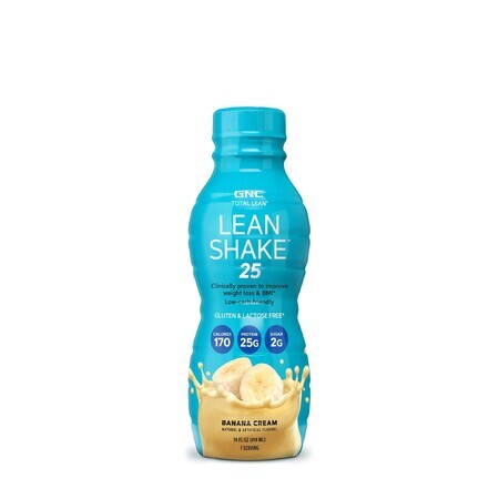 GNC Total Lean® Lean Shake™ 25 RTD-eiwitshake met bananensmaak, 414 ml