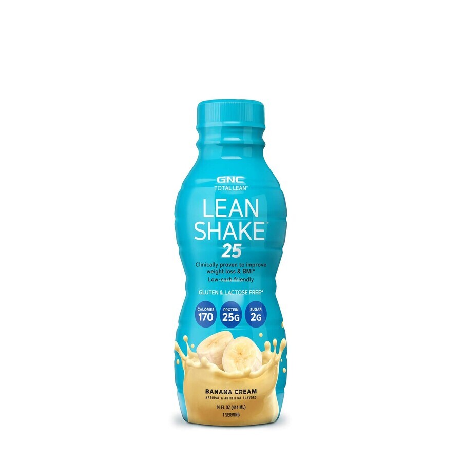 GNC Total Lean® Lean Shake™ 25 RTD-eiwitshake met bananensmaak, 414 ml