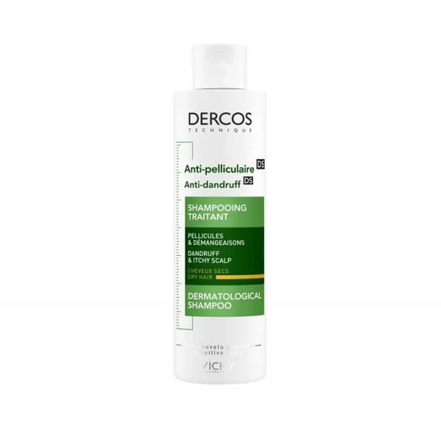 Vichy | Decros Anti Roos | Shampoo voor Roos & Roos Shampoo voor Droog Haar en Droge Huid | 200 ml