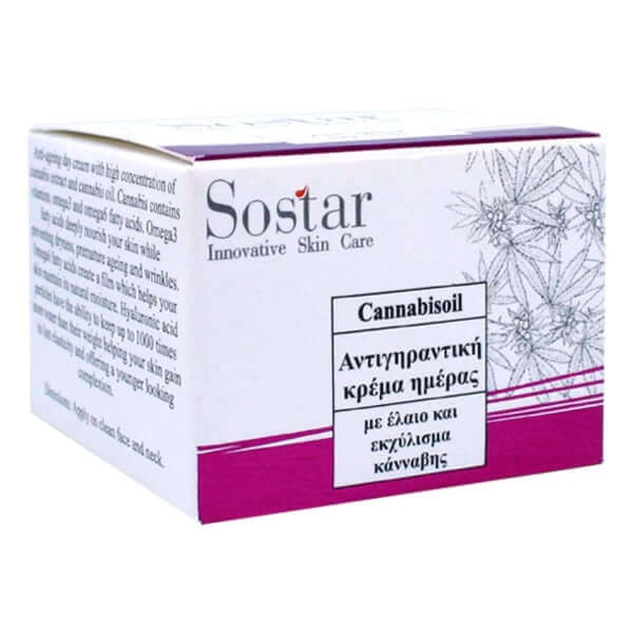 Sostar | Canabisoil Crème de jour anti-âge | 50ml