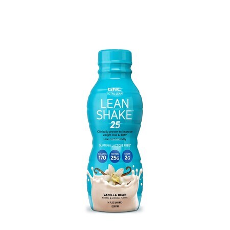 Gnc Totaal Magere Shake 25 Shake Eiwit Rtd Met Vanillesmaak, 414 ml