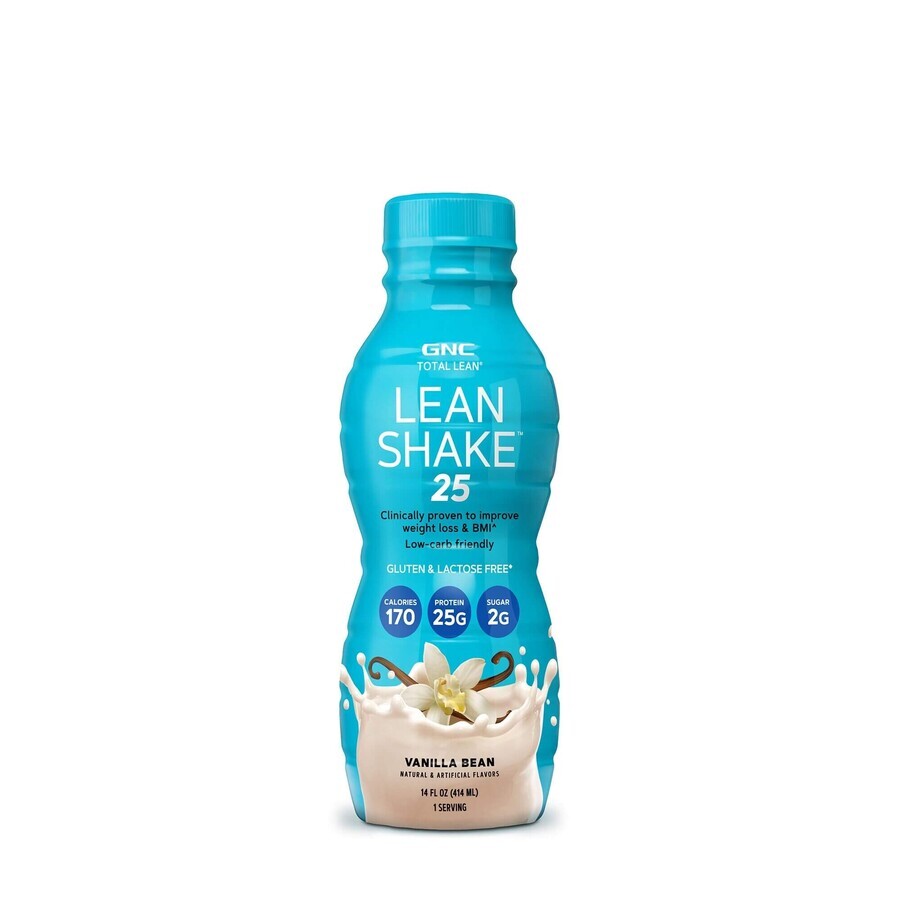 Gnc Total Lean Lean Shake 25 Shake Proteic Rtd Cu Aroma De Vanilie, 414 Ml