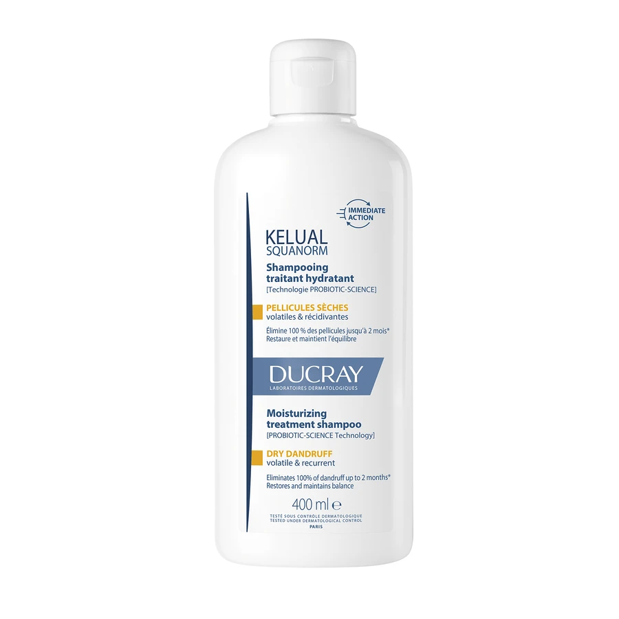 Ducray | Șampon de tratament reglator - Mătreață uscată KELUAL SQUANORM | 400ml