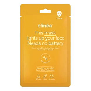 Clinea | Illuminating Biocellulose Face Mask for Shine | 1pcs