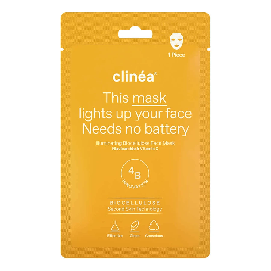 Clinea | Illuminating Biocellulose Face Mask for Shine | 1pcs
