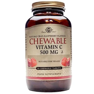 Solgar | Vitamina C 500mg masticabile al lampone | 90 compresse