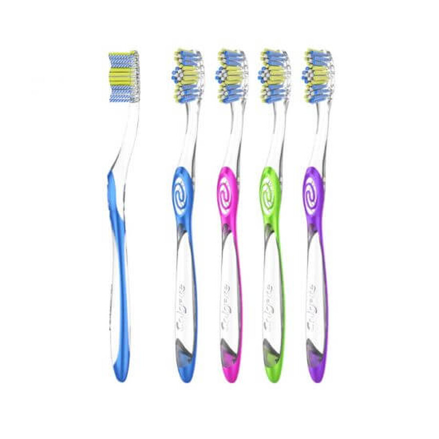 Brosse à dents Twister Medium, différentes couleurs, Colgate