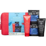 Apivita | Promo Bee Sun Safe Soothing Face Cream SPF50+, 50ml &amp; Gift Black Detox Cleansing Gel, 50ml &amp; Express Beauty Marine Lavender Face Mask, 2x8ml | 1 set
