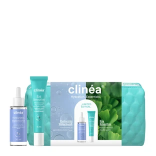 Clinea | Limited Edition Gift Set Hydration Essentials With Waterbomb & Serum Hyaluronic Waterbomb & amp ; Eye Smoothie Eye Cream | 1 set